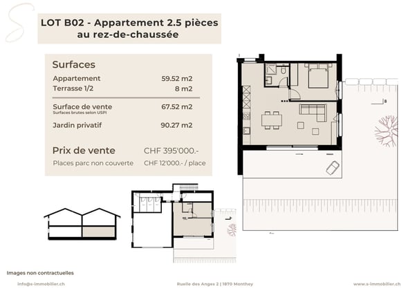 Travaux en cours - Nouvelle construction à Chemin-Dessus - Lot B02 3