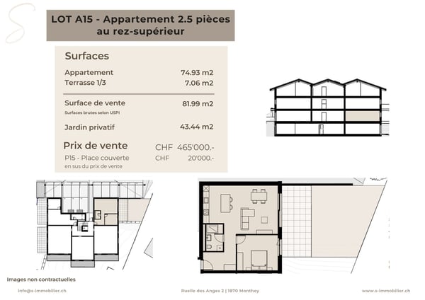 Nouvelle construction à Chamoson - Lot A15 - 2.5 pièces au rez-de-chaussée 2