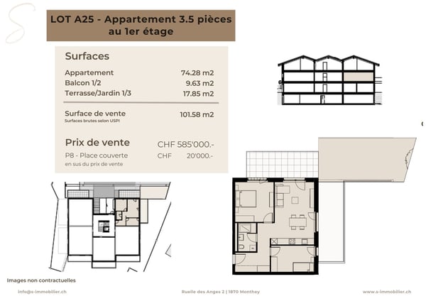 Nouvelle construction à Chamoson - Lot A25 - 2.5 pièces au 1er étage 2