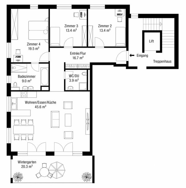 Helle 4.5-Zimmer-Wohnung mit Südbalkon, Bergsicht und naturnahem Wohngefühl 10