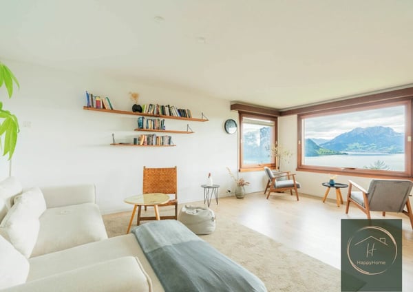 2.5 Zimmer Einfamilienhaus mit unverbaubarer Seesicht in Weggis: Privates Residieren an der Riviera der Zentralschweiz 4