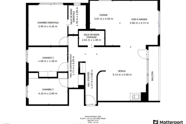 Spacieux & Lumineux 1.5 pièces avec cheminée entièrement rénové 10