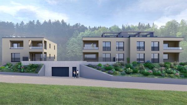 Exklusive Atriumwohnung mit Panoramablick auf die Berge 3