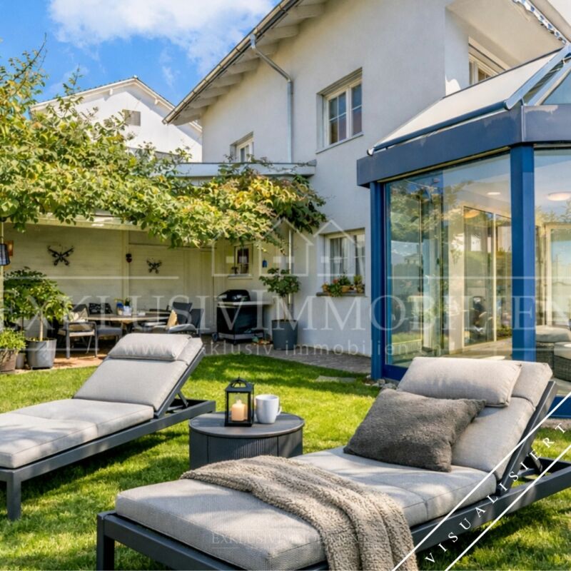 Ein Zuhause mit Weitblick auf See und Berge