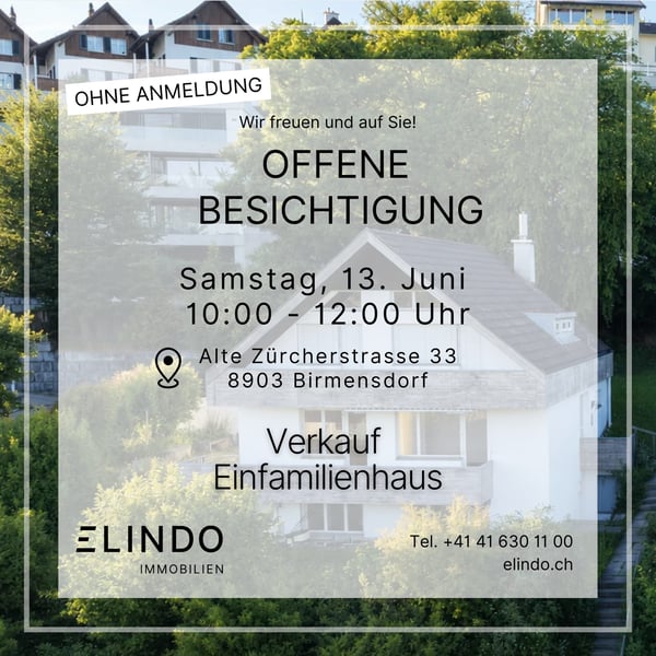 Charmantes 6-Zimmer-Einfamilienhaus mit grossem Grundstück und traumhafter Aussicht in Birmensdorf ZH 2