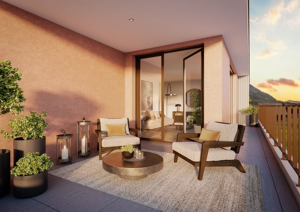 Luxuriöse Attikawohnung mit grosszügiger Terrasse und Seeblick 3