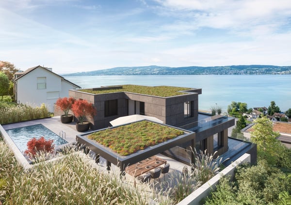 Bewilligtes Neubauprojekt Villa 