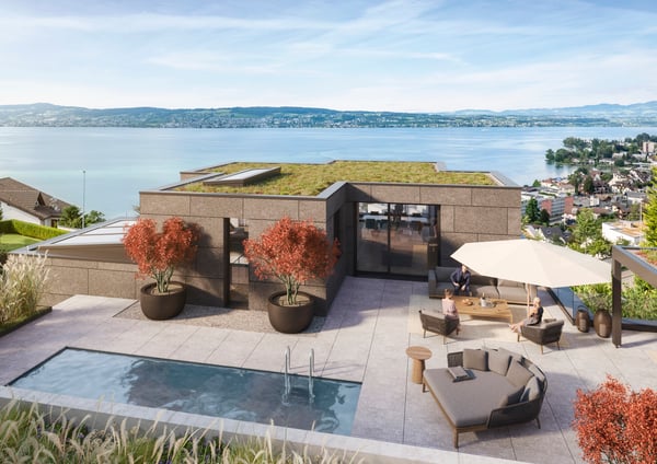 Bewilligtes Neubauprojekt Villa 