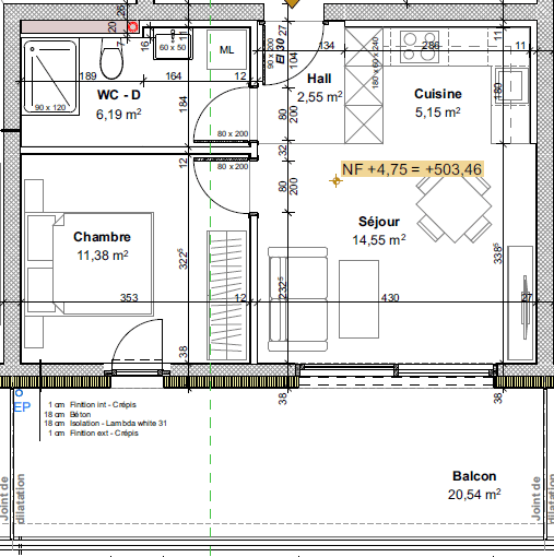 Nouvelle promotion en location à St-Pierre-de-clages - 8 appartements neufs de 2.5 pièces 5