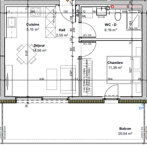 Nouvelle promotion en location à St-Pierre-de-clages - 4 appartements neufs de 2.5 pièces 5