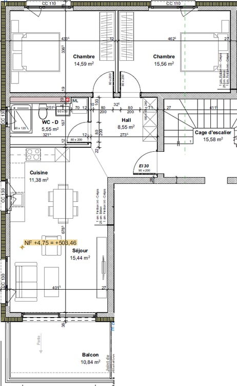 Nouveaux appartemnts en location à St-Pierre-de-clages - 5 appartements neufs de 3.5 pièces 6