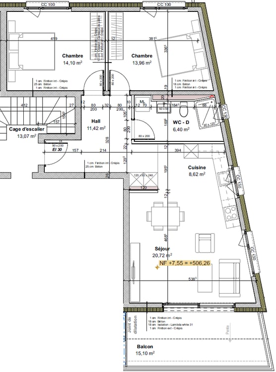 Nouveaux appartemnts en location à St-Pierre-de-clages - 5 appartements neufs de 3.5 pièces 9