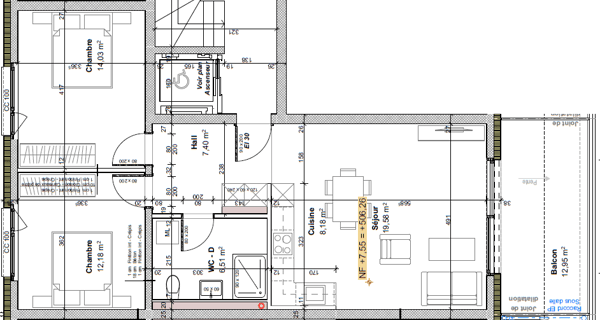 Nouveaux appartemnts en location à St-Pierre-de-clages - 5 appartements neufs de 3.5 pièces 8