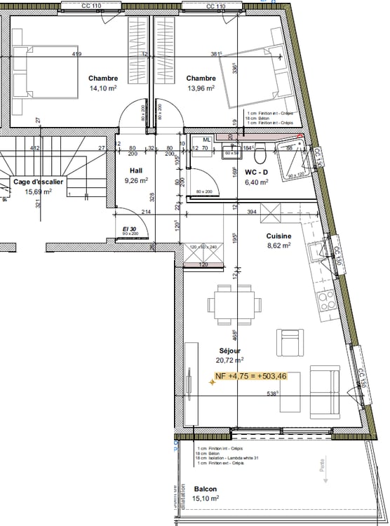 Nouveaux appartemnts en location à St-Pierre-de-clages - 5 appartements neufs de 3.5 pièces 7