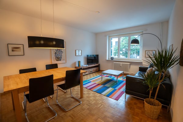 Zentrale 1.5 Zimmerwohnung mit Geschirrspühler, Waschmaschine, Tumbler und Balkon 1