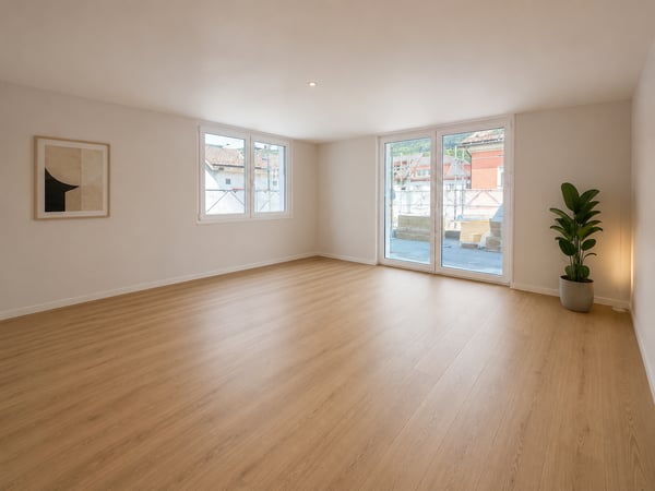 Moderne 2.5-Zimmer-Wohnung mit 44m2 grosser Terrasse! 2