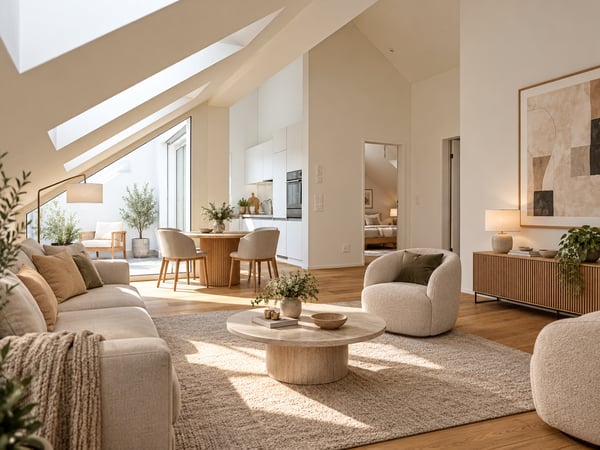 Sonnige Dachwohnung mit herrlicher Weitsicht (B1-3)