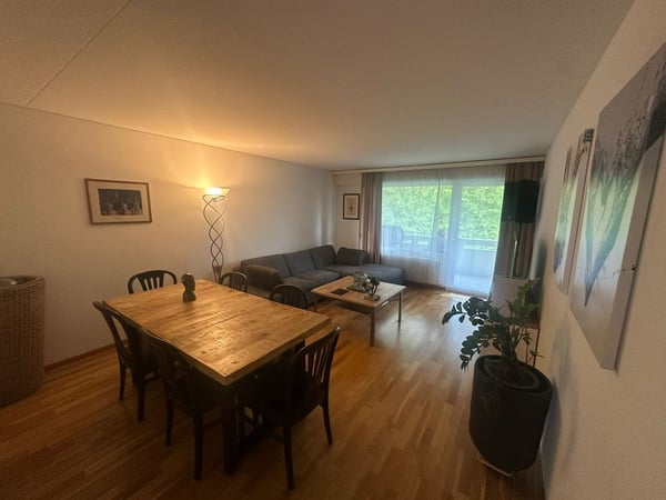 Grosszügige 3.5Zi. Wohnung im Grünen. Tiefgaragenplatz inkl. 1
