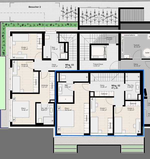 ERSTBEZUG:  4.5-Zimmer-Maisonette-Wohnung - Neubau in Hersberg 10