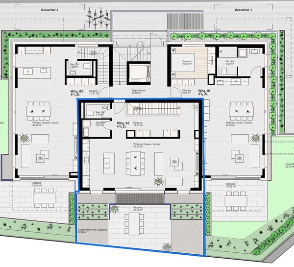 ERSTBEZUG:  4.5-Zimmer-Maisonette-Wohnung - Neubau in Hersberg 11