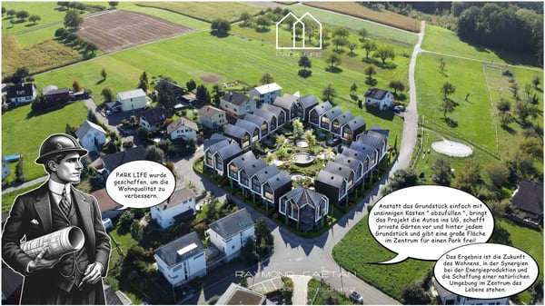 Noch 2 Eckhäuser mit 160m2 Wohnfläche und 50m2 grossem Garten 2