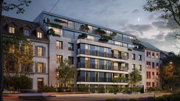 Neubau 4.5-Zimmer-Wohnung im Gundeli im 4. Stock mit Balkon 3