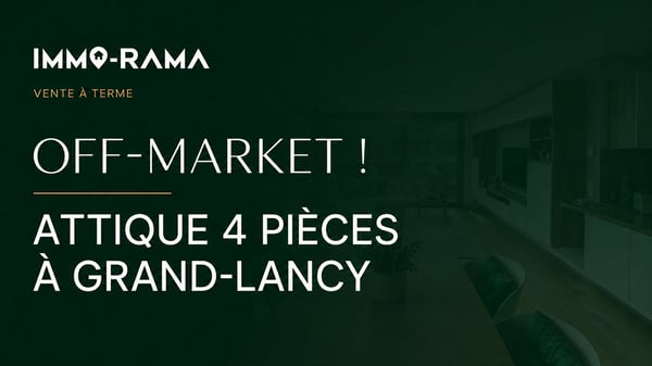 À VENDRE 4.5 PCS EN ATTIQUE AU GRAND-LANCY 6