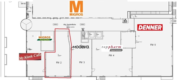 Ladenfläche mit 160m² in Shopping Center - Migros Bubendorf 7