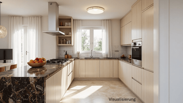 Exklusive 1.5-Zimmer-Maisonette-Gartenwohnung in Winkel 6