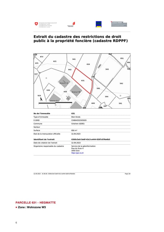 (3925) GRÄCHEN (VS) - 6 Bauparzellen zu verkaufen - 6 terrains constructibles à vendre 7
