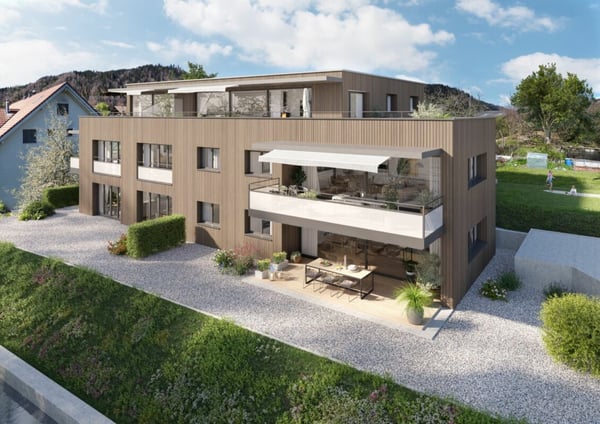 Design und Komfort, Ruhe und Naturblick: Neubau-Parterrewohnung beim Schloss 10