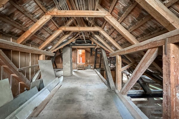 Projekt mit Geschichte und Perspektive: über 3'300 m² Land und zwei Hausteile am Bachufer 9