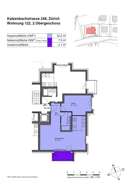 Sanierte & charmante 2.5-Zimmerwohnung in Zürich-Seebach! 2
