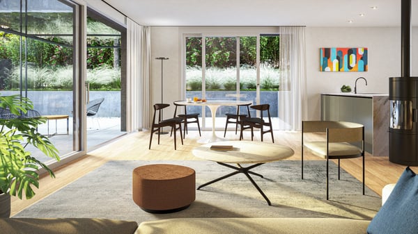 Privatsphäre & Umschwung - 200m2 Aussenfläche - Untergeschoss Gartenwohnung 5