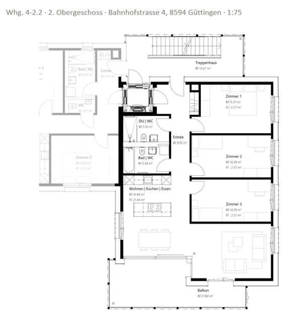 Minergie-P-Neubau im Dorfkern – 4.5-Zimmer mit Sitzplatz oder grossem Balkon 23
