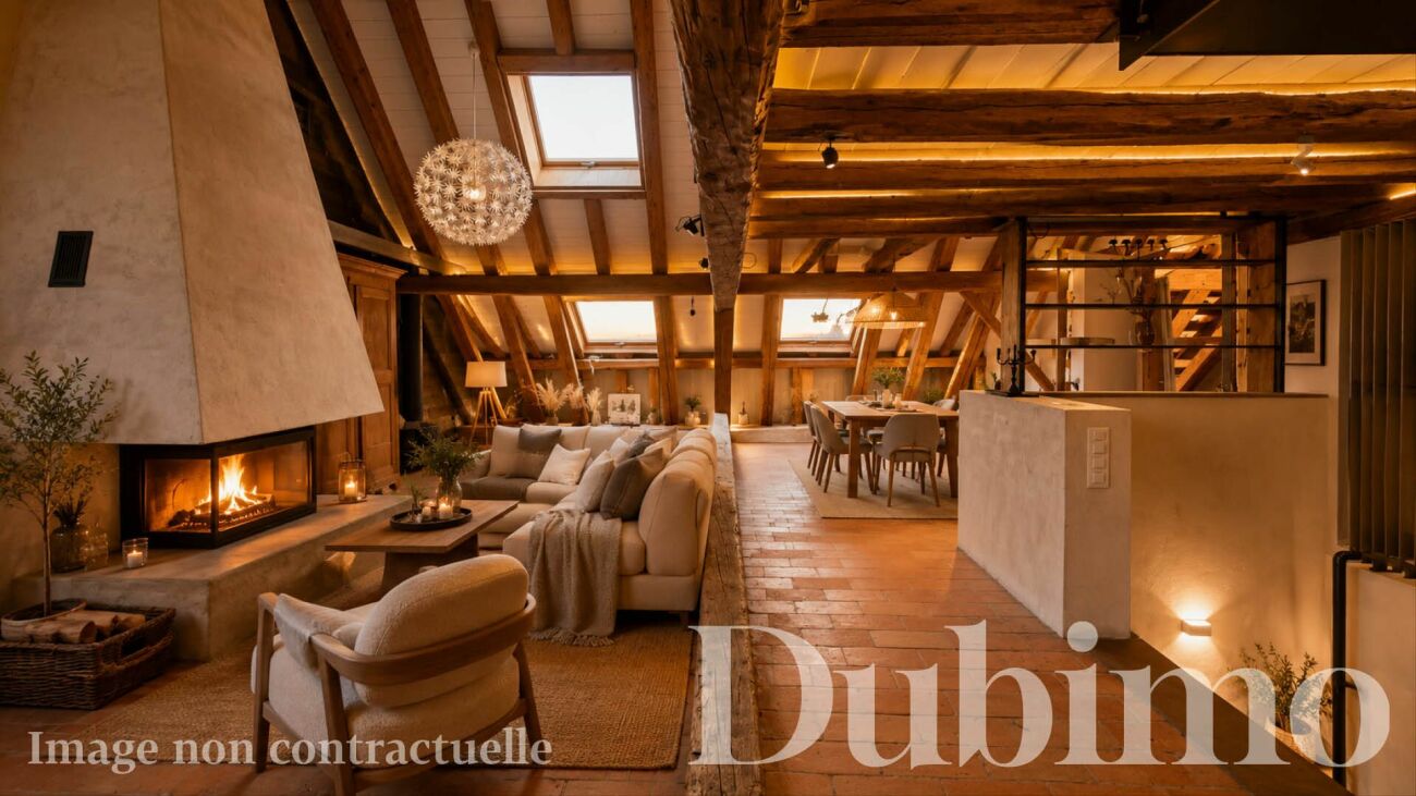 DUPLEX AVEC COMBLES AMÉNAGÉS ENTIÉREMENT RÉNOVÉ A CREMIN (LUCENS)