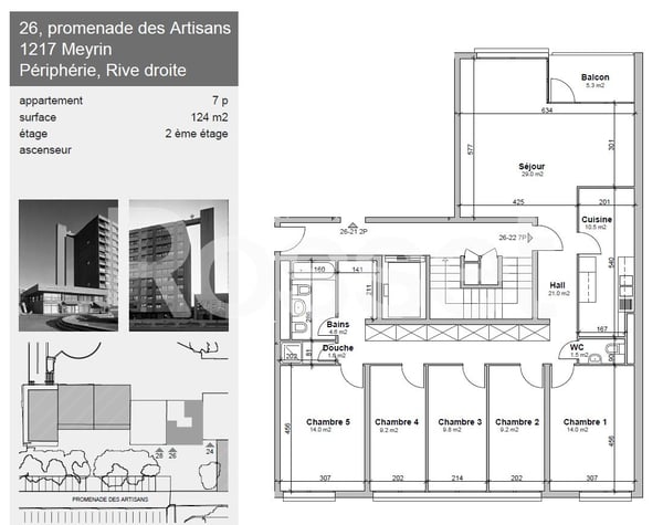 Appartement de 7 pièces au 2ème étage avec balcon 2