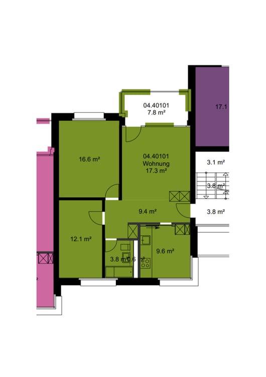 Schöne 1.5-Zimmer-Wohnung im Speicher AR 6