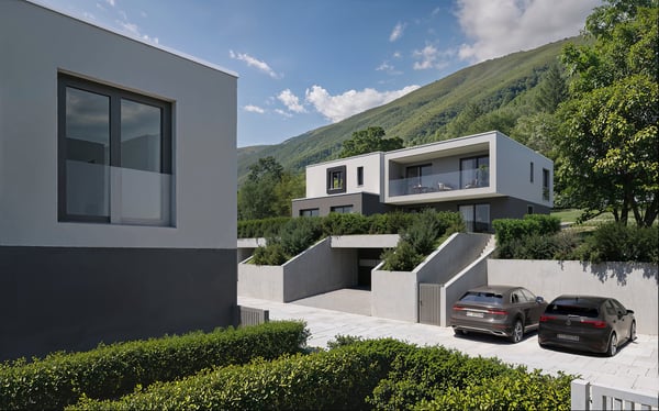 Exklusives Einfamilienhaus in Bedano, neu gebaut 2