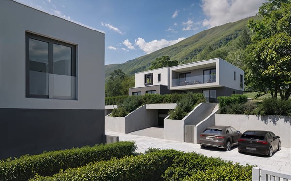Neues Einfamilienhaus mit großem privatem Garten in Bedano 9