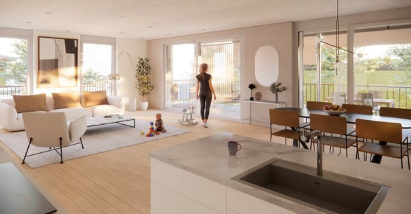 gestalten sie ihre 1.5 Zi  EG Wohnung von Anfang an selber mit 4