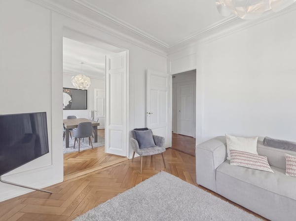 Charmant appartement de 5 pièces (2 chambres) au cœur de Genève – Boulevard Helvétique 3