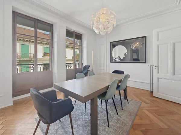 Charmant appartement de 5 pièces (2 chambres) au cœur de Genève – Boulevard Helvétique 4