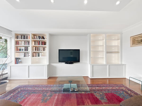 Lumineux appartement meublé de 3 pièces avec balcon – Route de Florissant, Genève 5