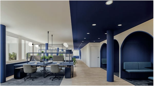 Surfaces de bureaux rénovées de 360m2 aux Cadolles 6