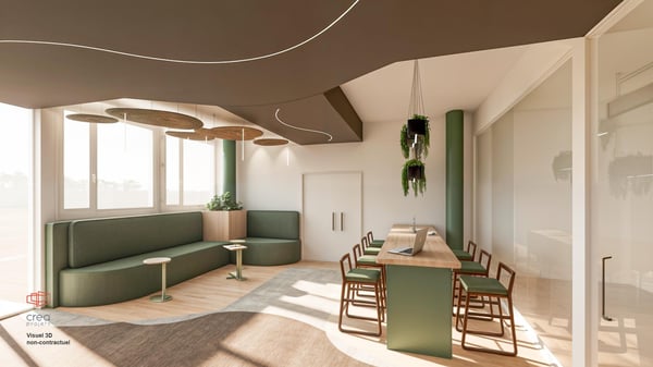 Surfaces de bureaux rénovées de 360m2 aux Cadolles 9