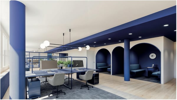 Surfaces de bureaux rénovées de 360m2 aux Cadolles 7