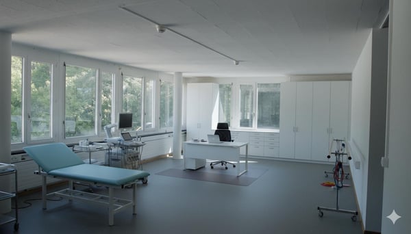 Surface médicale lumineuse dès 360 m² à proximité directe du centre médical des Cadolles 2