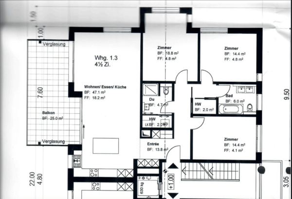 Moderne 1.5-Zimmer-Wohnung mit Minergie-Standard in Rudolfstetten 17