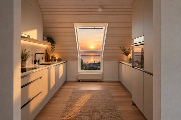 Helle Dachwohnung mit Seesicht 2
